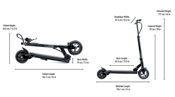 EVOLV CITY - 350W Electric Scooter